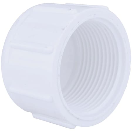 Charlotte Pipe And Foundry 1-1/4 In. FIP Schedule 40 Threaded PVC Cap PVC 02117  1400HA